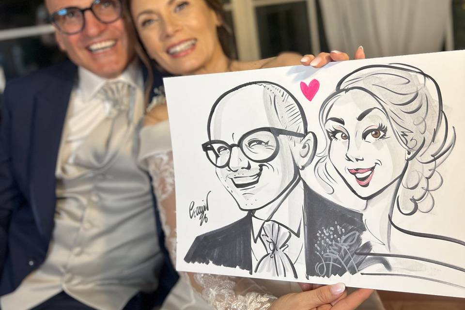 Caricatura bomboniera
