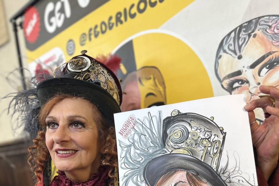 Caricatura bomboniera