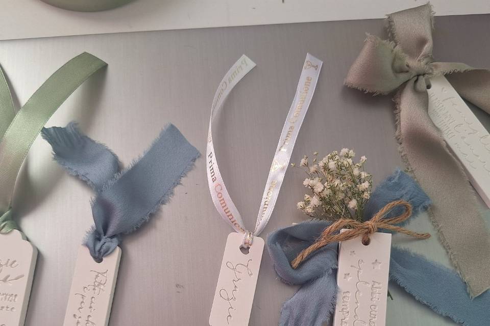Segna posto in gesso profumato