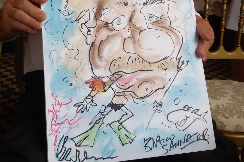 Enrico Sanna Caricature