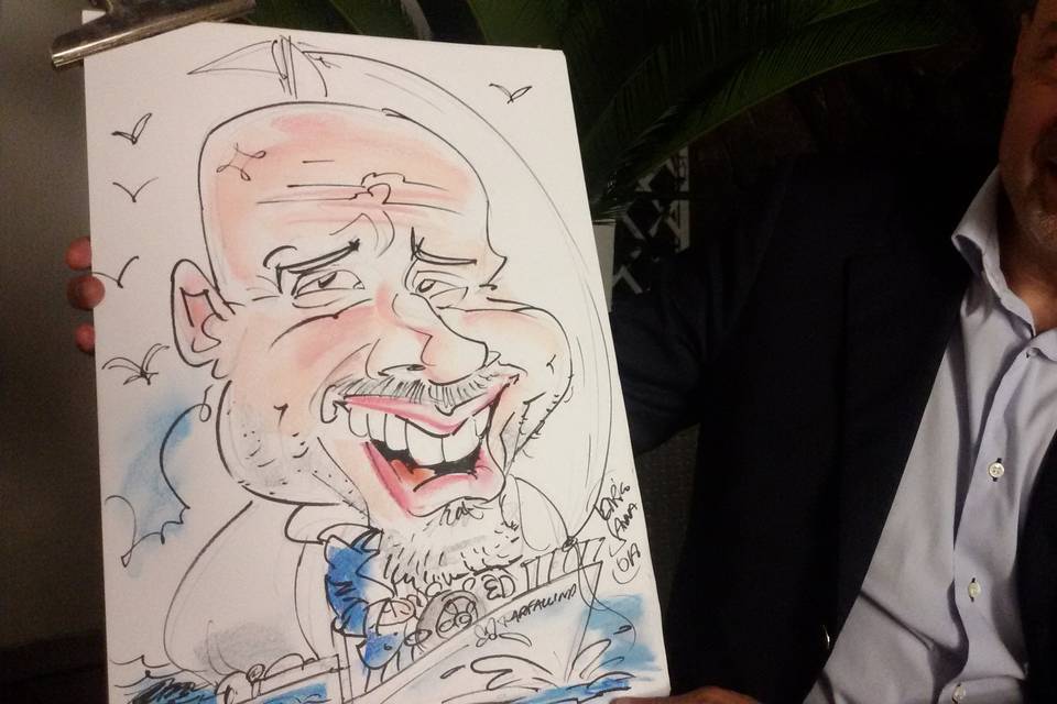 Enrico Sanna Caricature