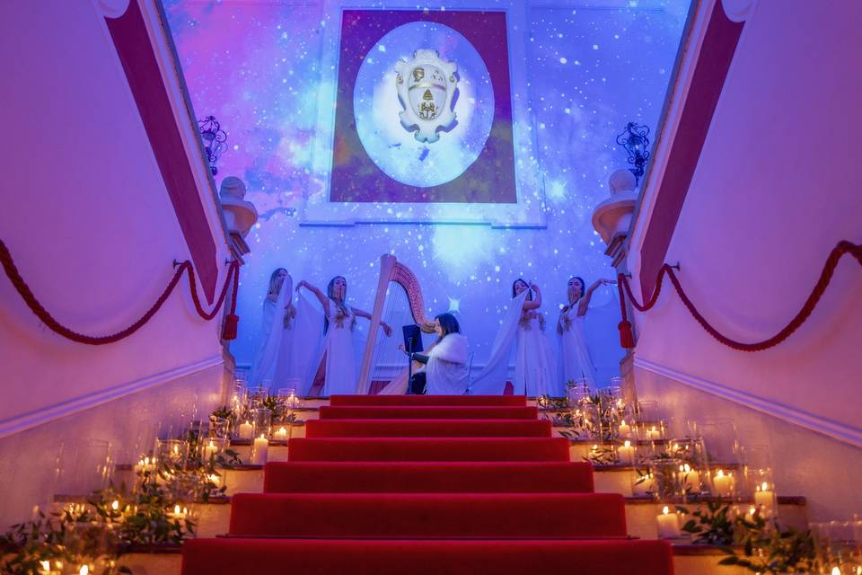 L'iconica scalinata.