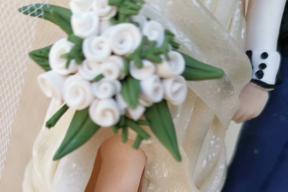 Abito da sposa effetto pizzo