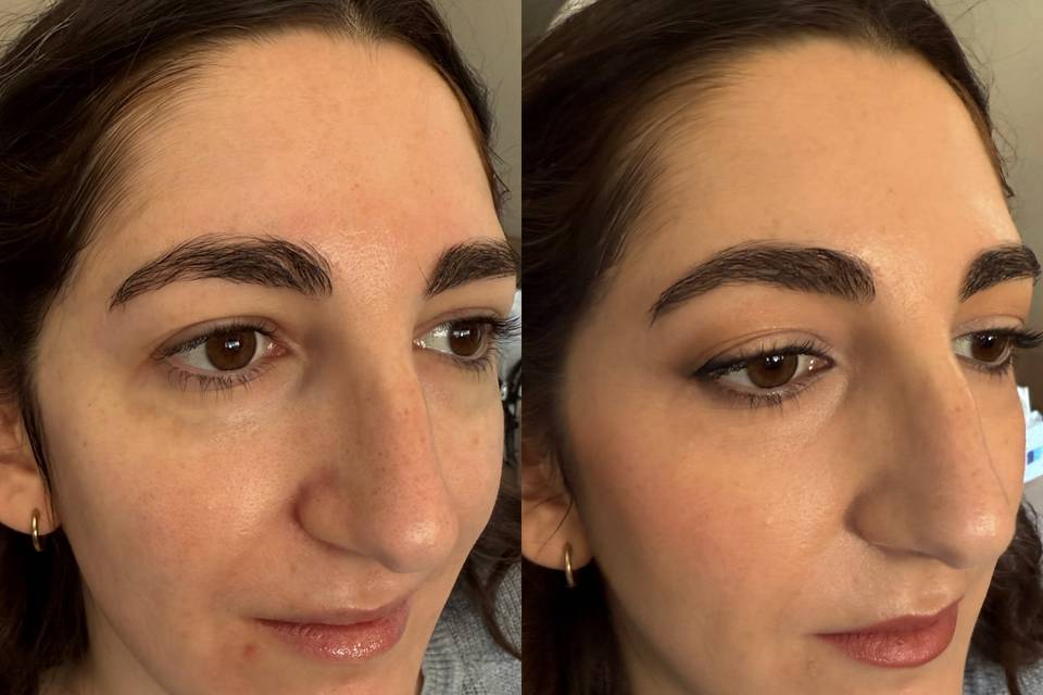 Prima e dopo, beauty makeup