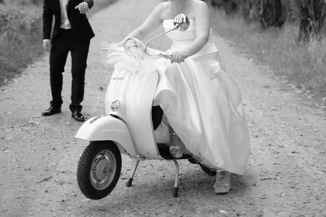 Matrimonio con vespa