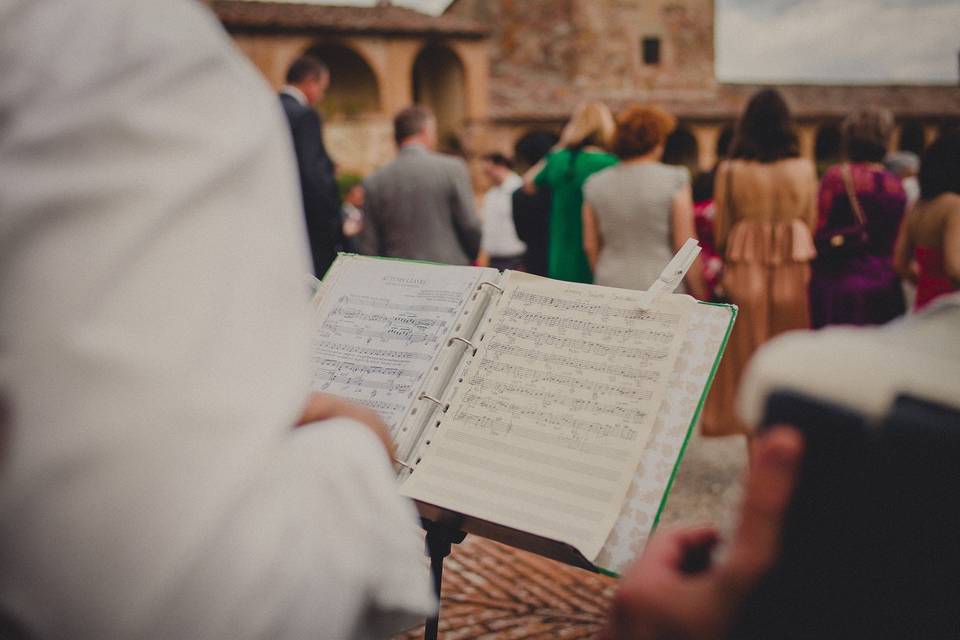 Wedding ceremony accordion