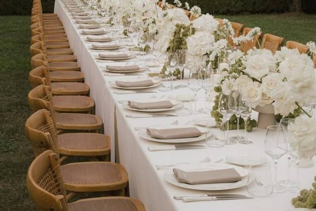 ALLESTIMENTO TAVOLA MATRIMONIO
