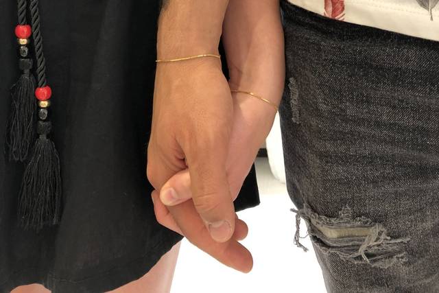 Bracciale saldato al polso