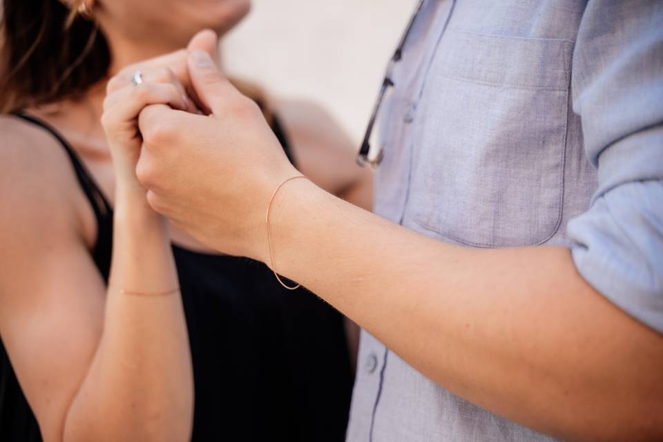 Bracciale saldato al polso