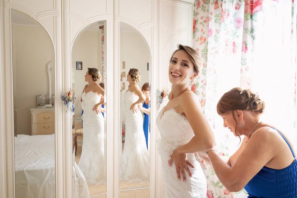 Preparazione della sposa