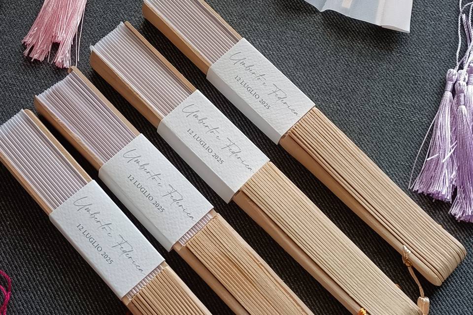 Ventagli personalizzati legno