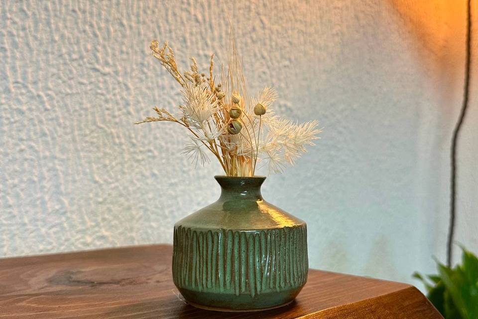 Vasetto Texture Verde acqua
