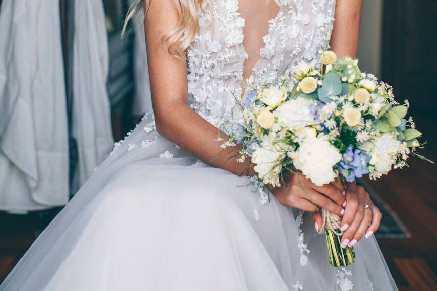 La sposa con i fiori