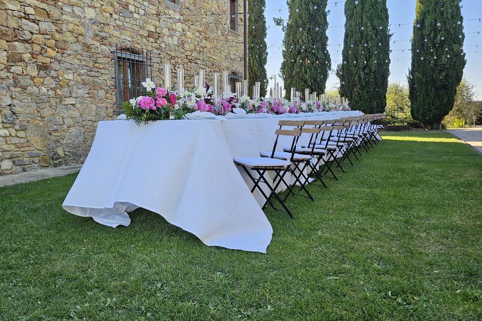 Tavolo sposi ed invitati