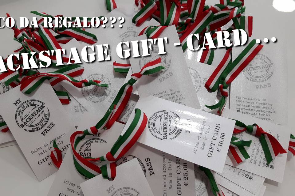 Backstage Gift Card