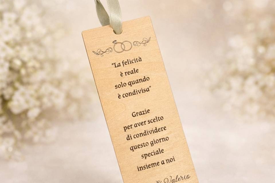 Segnalibro segnaposto