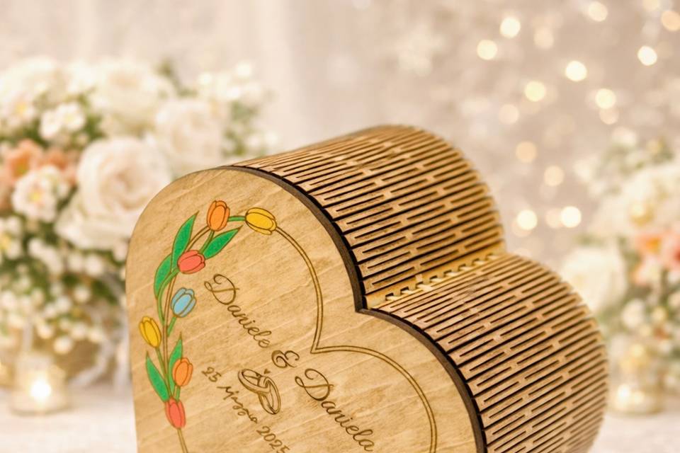 Cuore bomboniera matrimonio
