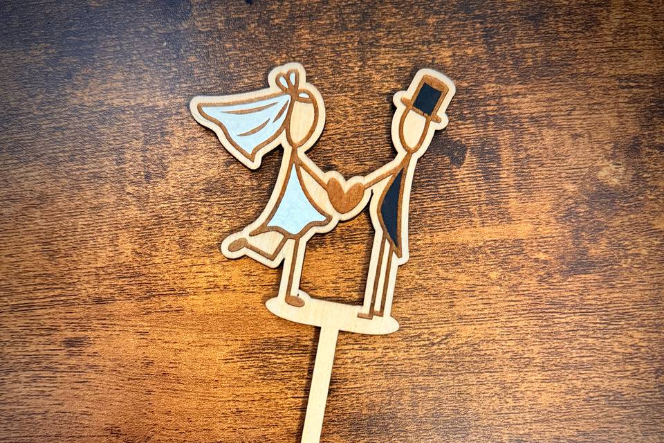 Cake topper sposi