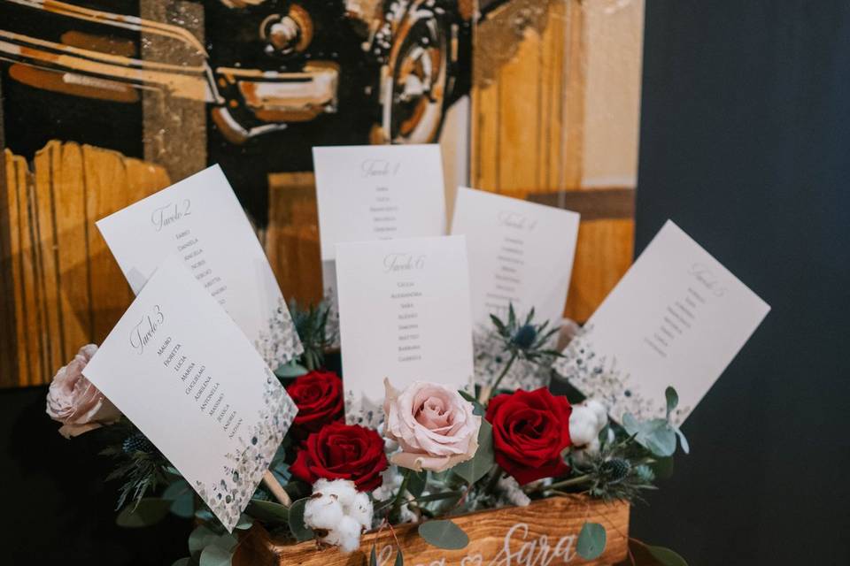 Cassetta tableau mariage