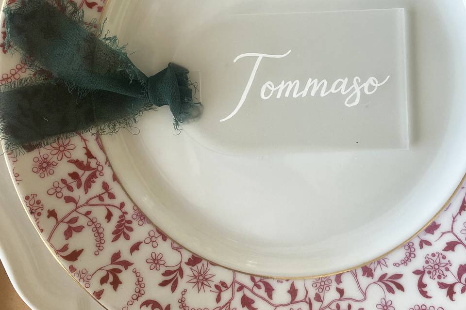 Segnaposto personalizzato