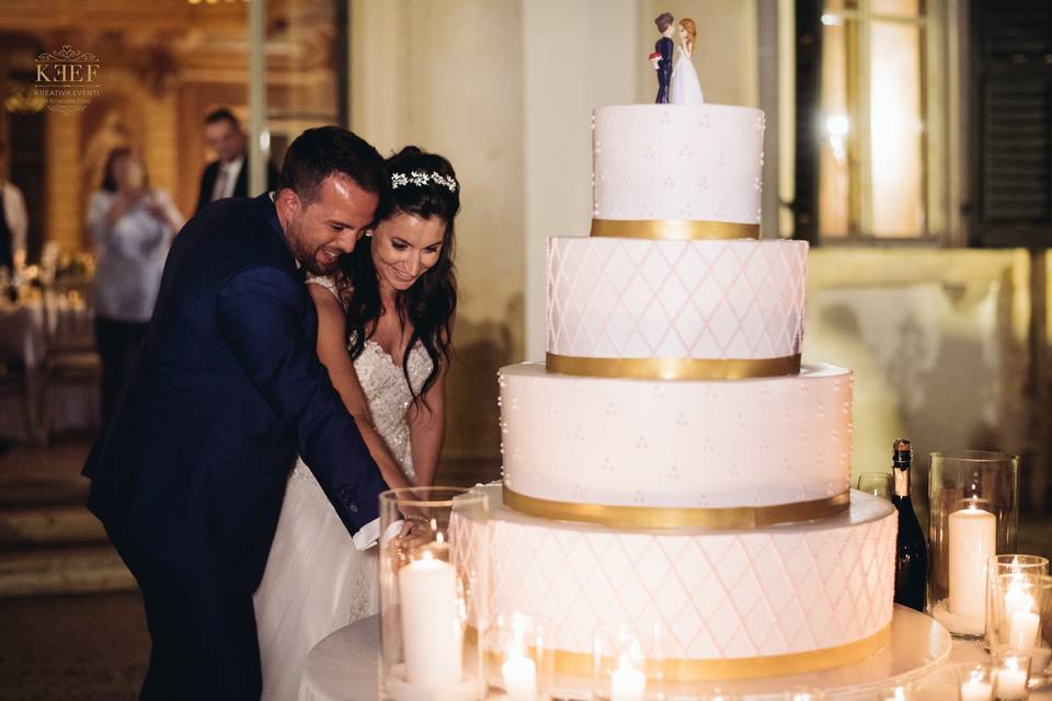 Wedding cake cut