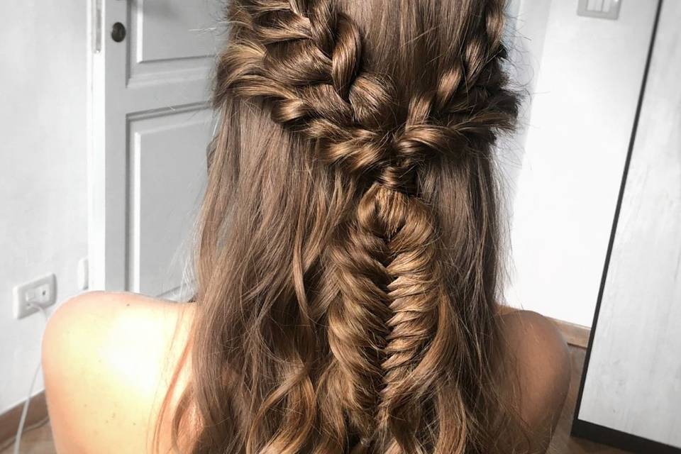 Boho updo