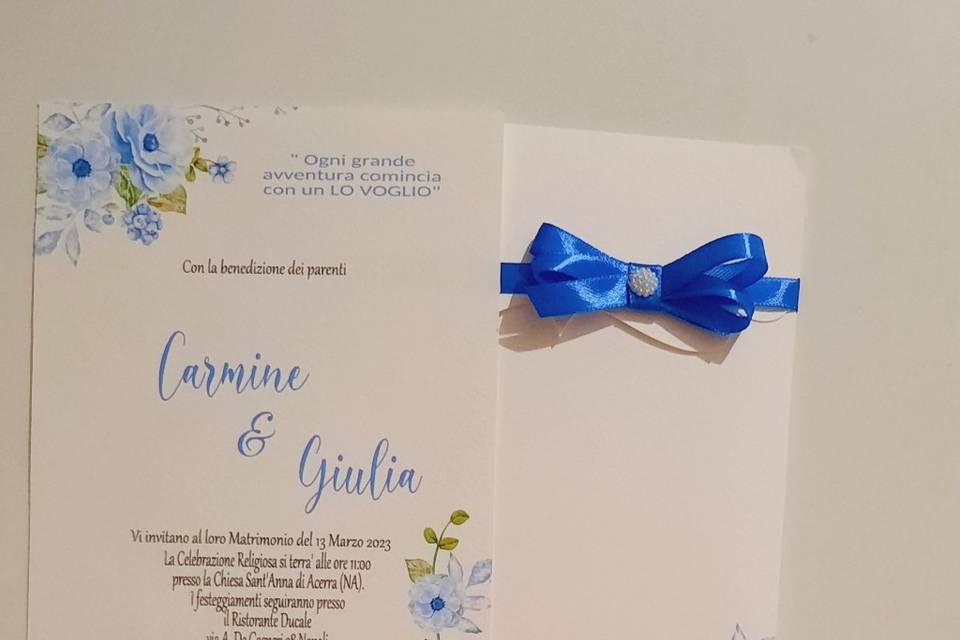 Partecipazione set  In Blue