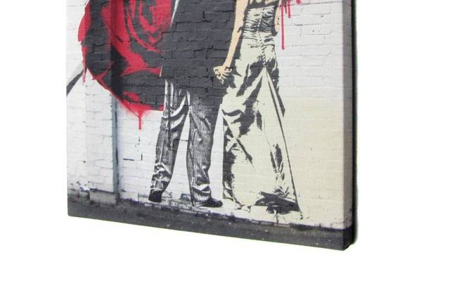Stampa con effetto Banksy