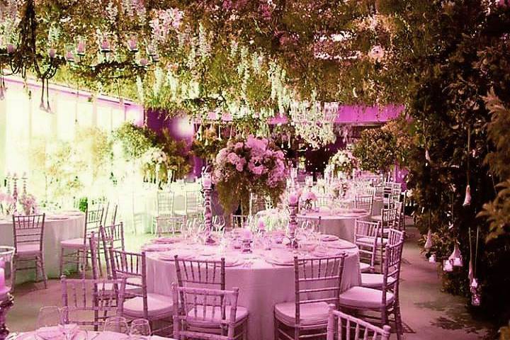 Hanging garden wedding