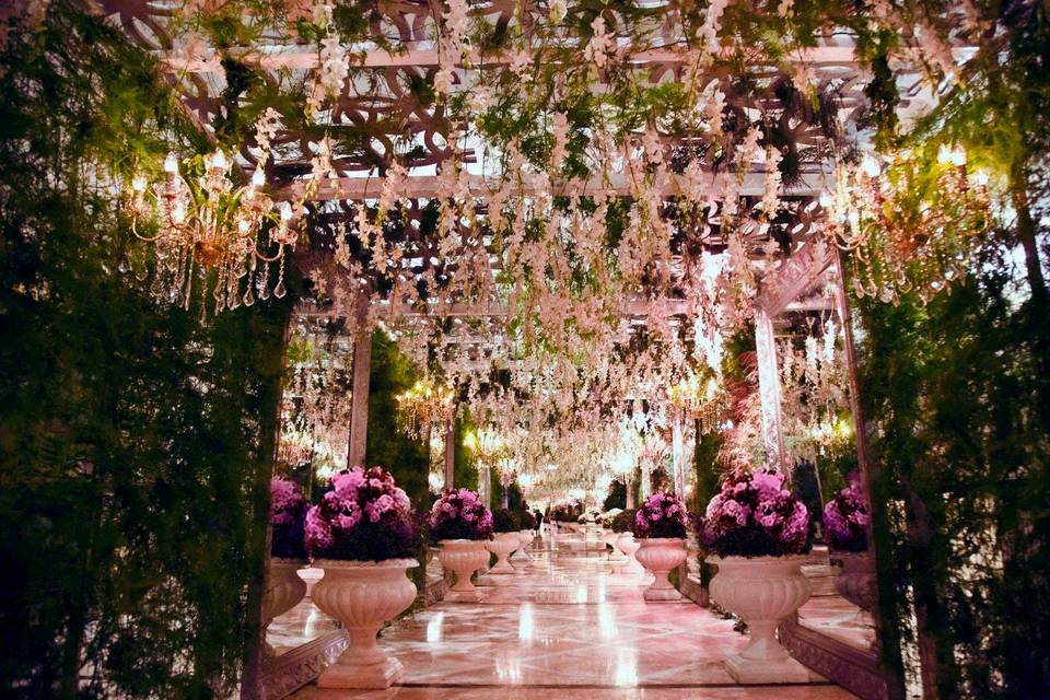 Hanging garden wedding