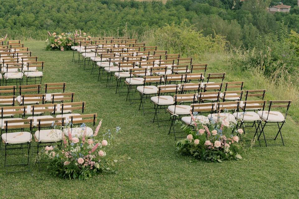 Cerimonia vista colline