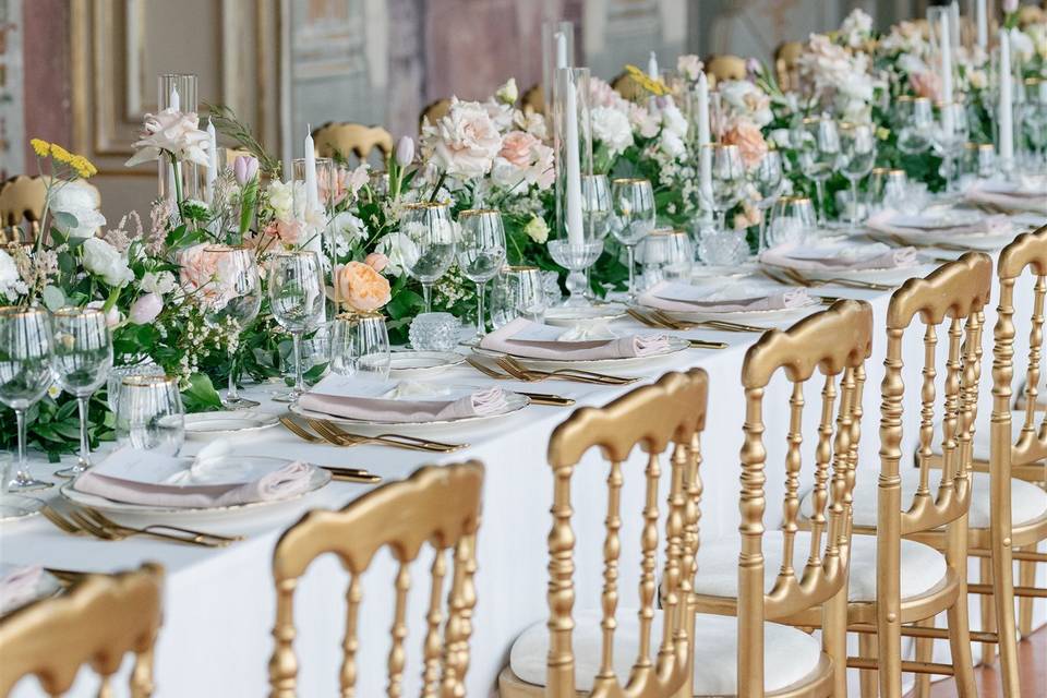 Cena in villa elegante