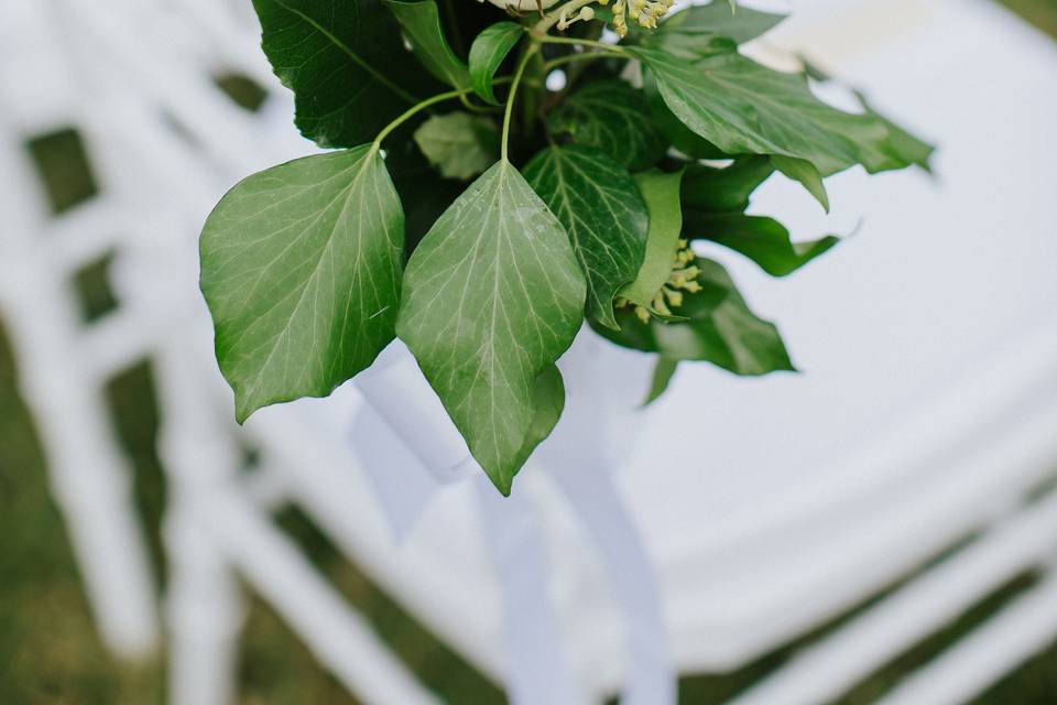 Bouquet sedie cerimonia