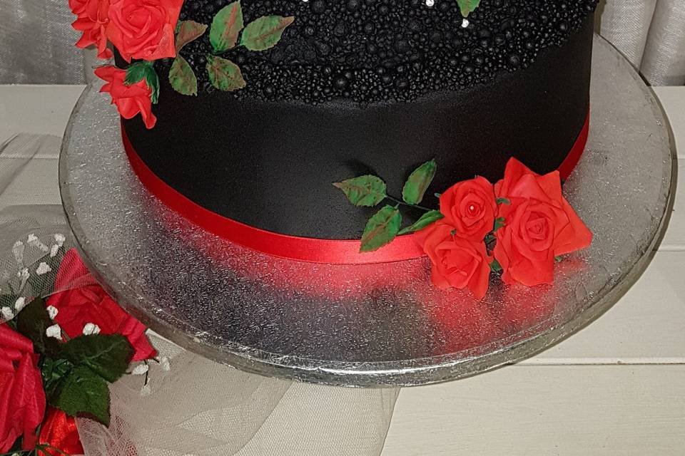 Weddingcake red tango