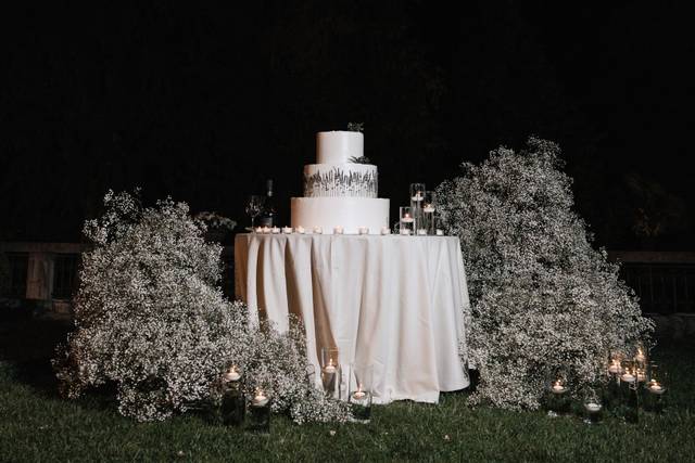 Wedding cake arrangment gypso