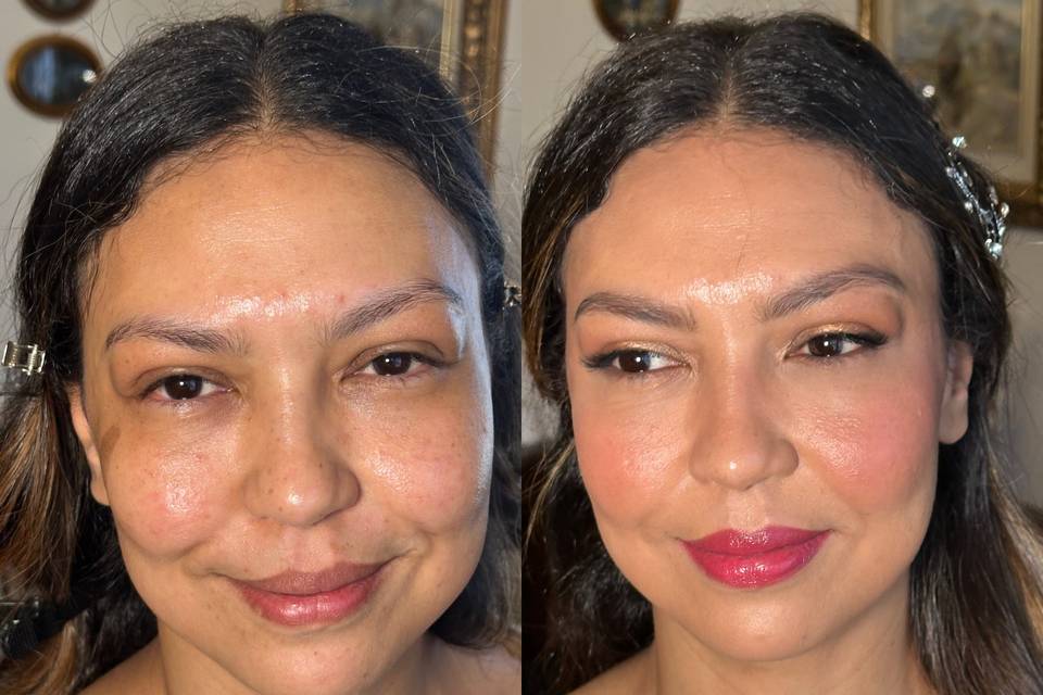 Trucco arabo pre e post