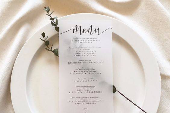 Menu trasparente 1