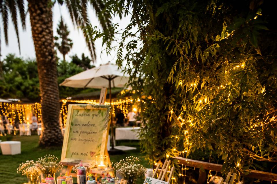 Mini tele per gli invitati