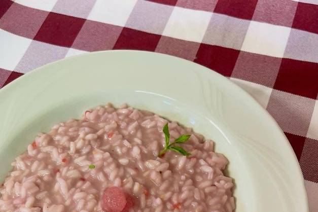 Risotto ai lamponi