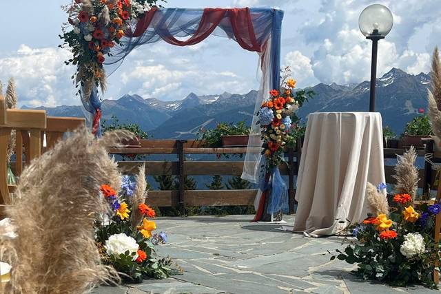 Cerimonia in montagna