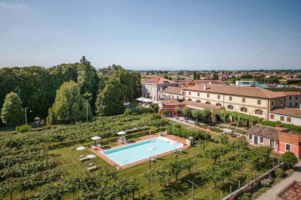 Tenuta vista dall'alto