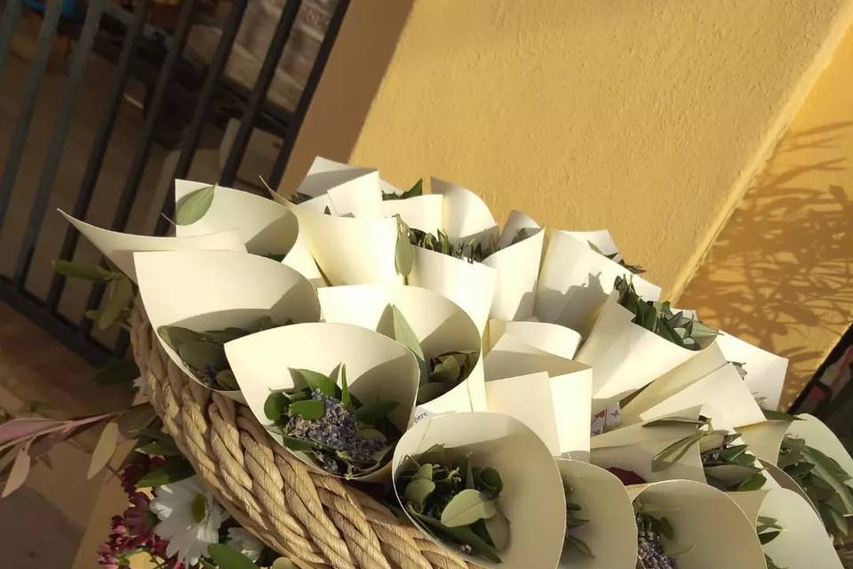 Porta riso lavanda e ulivo