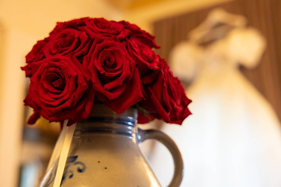 Bouquet di rose rosse