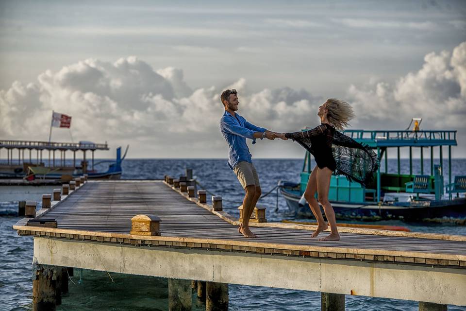 Photoshoot maldiviano