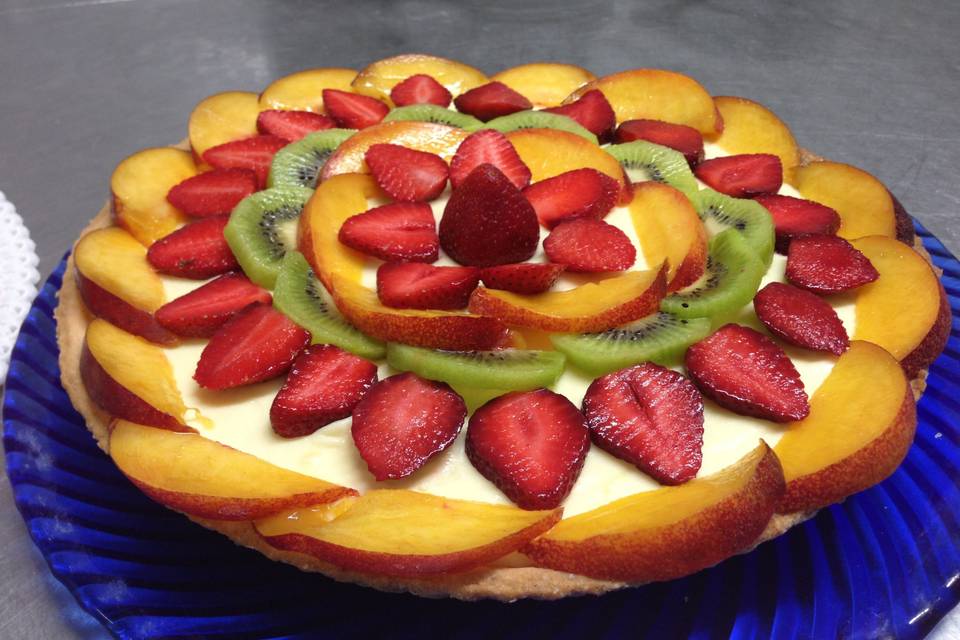 Torta di frutta fresca