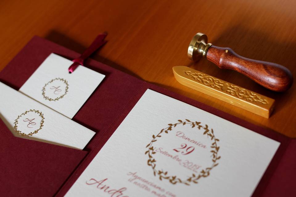 Partecipazioni matrimonio personalizzate // Wedding Lab Desig