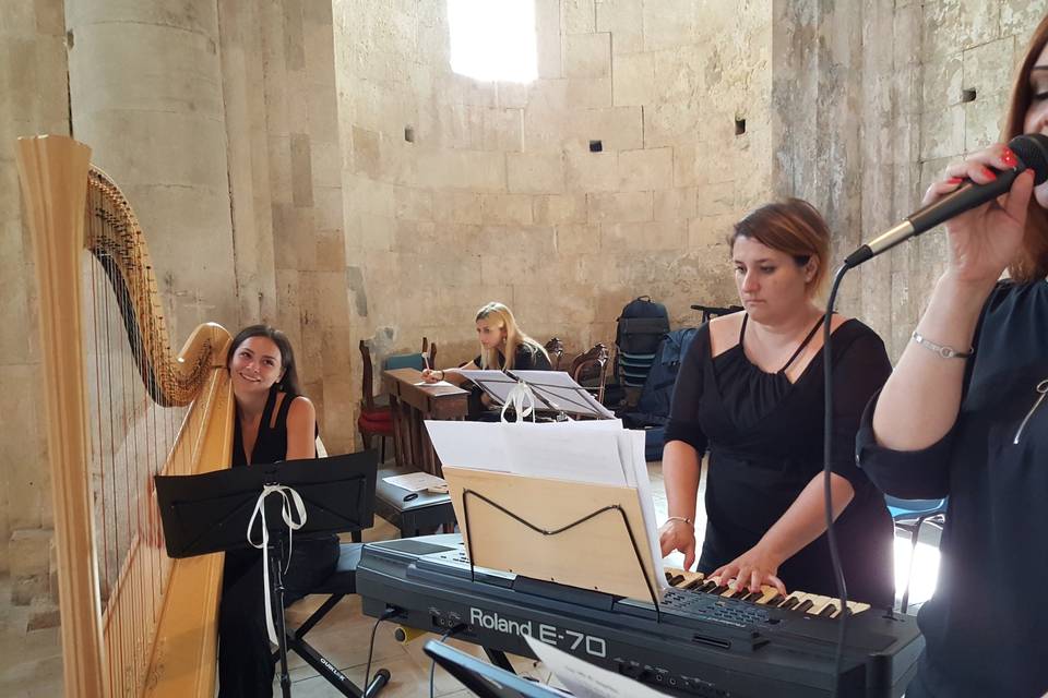 Piano, Voce, Arpa e Flauto