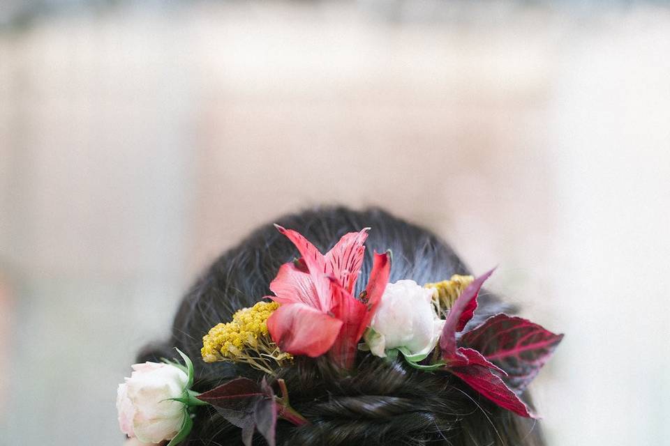 Fiori capelli sposa