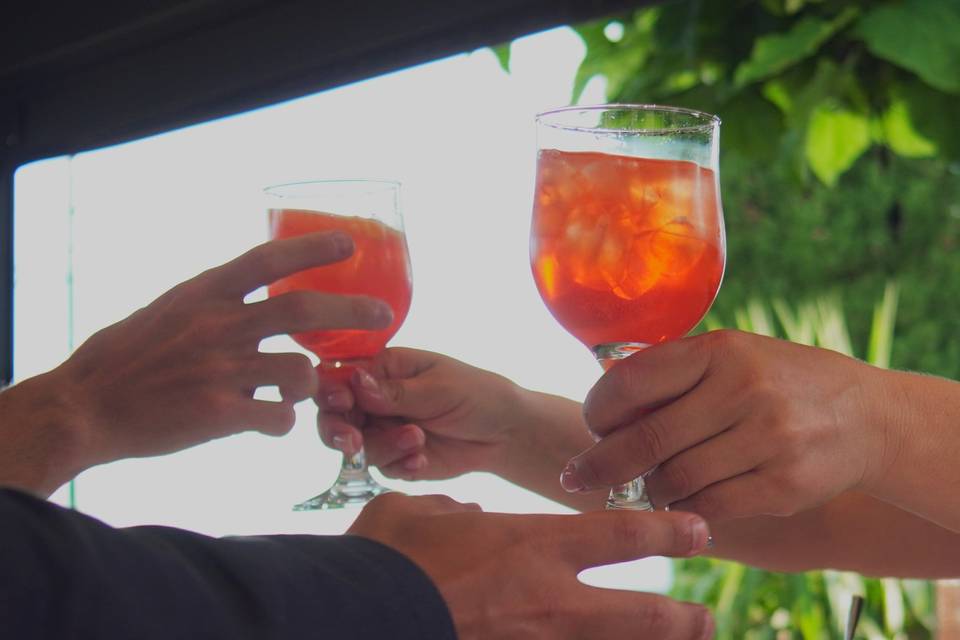 Aperitivo villa toscana