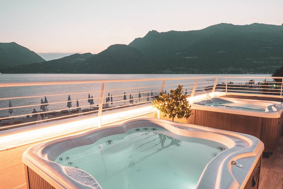 Jacuzzi in terrazza